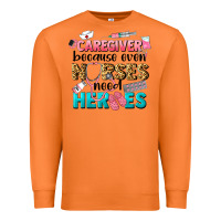 Carrot caregiver because nurses need heroes Premium Sweatshirt - LillyAllenDesigns