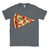 Charcoal Heather pizza slice Classic Tee - AdoDesignShop