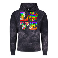 Cloud Black love and sunflower Vintage Hoodie - HRA Design Shop