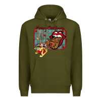 Army Green Merry Christmas Lips Santa Premium Hoodie - Bettercallsaul