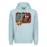 Blue Mist Merry Christmas Lips Santa Premium Hoodie - Bettercallsaul