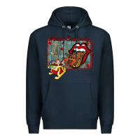 Navy Merry Christmas Lips Santa Premium Hoodie - Bettercallsaul