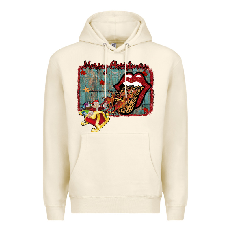 Merry Christmas Lips Santa Premium Hoodie by Bettercallsaul | Teevron