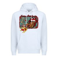 White Merry Christmas Lips Santa Premium Hoodie - Bettercallsaul