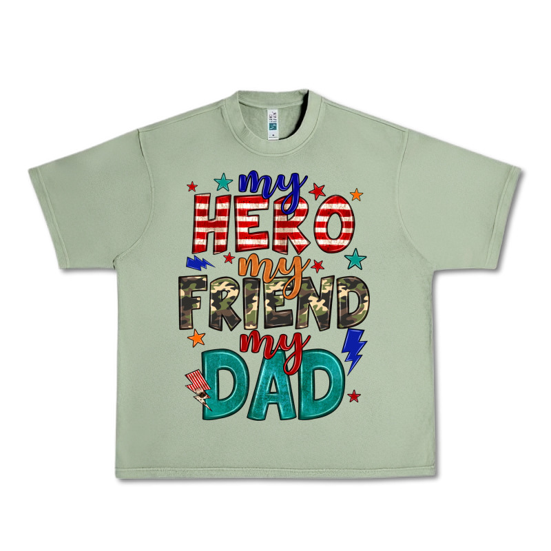My Hero My Friend My Dad Urban Heavy Tee by JahusDesignShop | Teevron