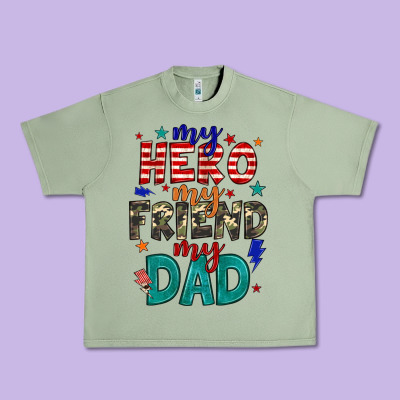 My Hero My Friend My Dad Urban Heavy Tee Designed By Jahusdesignshop