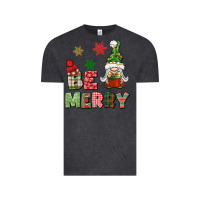 Vintage Black be merry Vintage Tee - BundleAndBundleShop