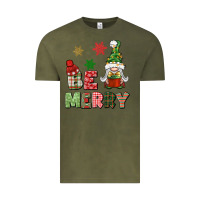Vintage Olive be merry Vintage Tee - BundleAndBundleShop