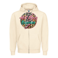 Sandshell hot mess express Zipper Hoodie - MaliasSmallBusiness