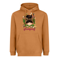 Meerkat Glamping Messy Bun With Glamping Camp Tent Bbs Heavyweight Hoodie - BundleAndBundleShop
