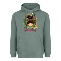 Glamping Messy Bun With Glamping Camp Tent Bbs Heavyweight Hoodie | Teevron