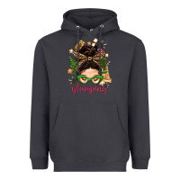 Smoke Glamping Messy Bun With Glamping Camp Tent Bbs Heavyweight Hoodie - BundleAndBundleShop