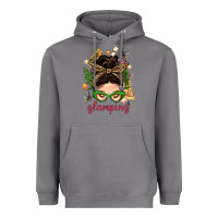Storm Glamping Messy Bun With Glamping Camp Tent Bbs Heavyweight Hoodie - BundleAndBundleShop