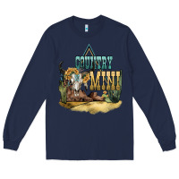 Navy country mini Long Sleeve Tee - NancyCooperArtShop