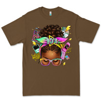 Cacao 90s afro messy bun Premium Tee - texasbilliewilder