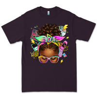 Plum 90s afro messy bun Premium Tee - texasbilliewilder
