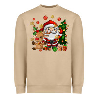 Mushroom santa and reindeer Heavyweight Sweatshirt - AdoDesignShop