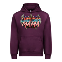 Mauve Wine American mama Mother's Day Urban Hoodie - HowdyJamesFarm