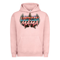 Pigment Salmon American mama Mother's Day Urban Hoodie - HowdyJamesFarm
