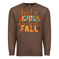 Chestnut just a girl who loves fall Premium Sweatshirt - BundleAndBundleShop