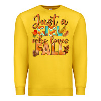 Lemon just a girl who loves fall Premium Sweatshirt - BundleAndBundleShop