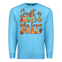 Just A Girl Who Loves Fall Premium Sweatshirt | Teevron