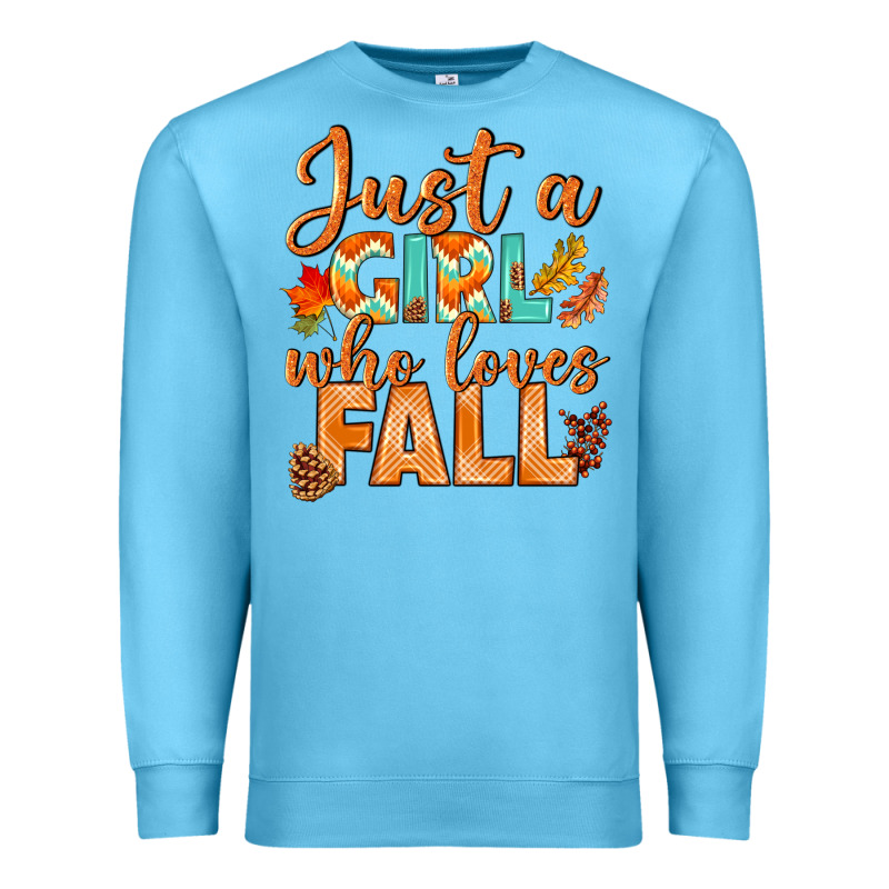 Just A Girl Who Loves Fall Premium Sweatshirt by BundleAndBundleShop | Teevron