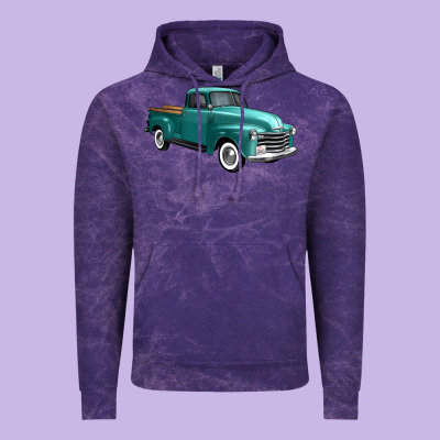 Western Truck Right 34 View Vintage Hoodie Designed By Fadigitalartstudio