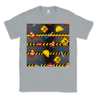 Heather Grey construction signs seamless pattern Classic Tee - BundleAndBundleShop