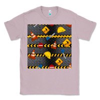 Lilac construction signs seamless pattern Classic Tee - BundleAndBundleShop