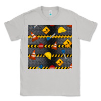 Moon Dust construction signs seamless pattern Classic Tee - BundleAndBundleShop