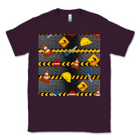 Plum construction signs seamless pattern Classic Tee - BundleAndBundleShop
