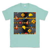 Construction Signs Seamless Pattern Classic Tee | Teevron