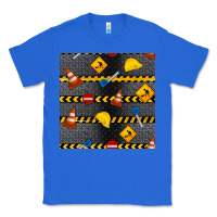 True Royal construction signs seamless pattern Classic Tee - BundleAndBundleShop