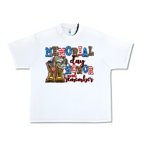 White memorial day honor and remember Urban Heavy Tee - AdoDesignShop