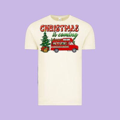 Christmas Is Coming Vintage Tee Designed By Bundleandbundleshop