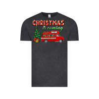 Vintage Black christmas is coming Vintage Tee - BundleAndBundleShop