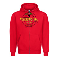 Red black history Zipper Hoodie - MaliasSmallBusiness
