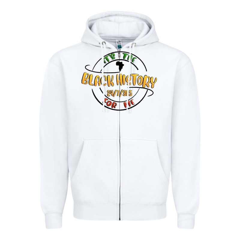 Black History Zipper Hoodie by MaliasSmallBusiness | Teevron