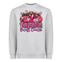 Heather Grey tackle breast cancer with pumpkin Heavyweight Sweatshirt - AdoDesignShop