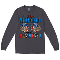 Smoke star spangled and hammered skeleton hand Long Sleeve Tee - Jasminsmagicworld