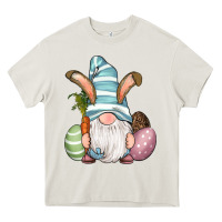 Cream Easter Bunny Gnomes with Egg and Carrot Heavy Core Tee - RanaPortraitStore