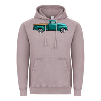 Vintage Zinc western truck right side view Vintage Hoodie - FaDigitalArtStudio