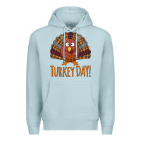Blue Mist Happy Turkey Day - Thanksgiving Party Premium Hoodie - Bettercallsaul