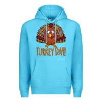 Ocean Blue Happy Turkey Day - Thanksgiving Party Premium Hoodie - Bettercallsaul