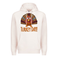Pale Pink Happy Turkey Day - Thanksgiving Party Premium Hoodie - Bettercallsaul