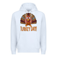 White Happy Turkey Day - Thanksgiving Party Premium Hoodie - Bettercallsaul