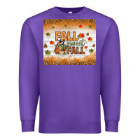 Purple fall sweet fall tumbler Premium Sweatshirt - BundleAndBundleShop