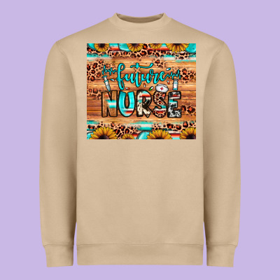 Future Nurse Heavyweight Sweatshirt Designed By Jahusdesignshop