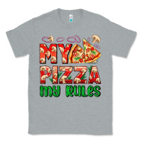 Heather Grey my pizza  my rules Classic Tee - AdoDesignShop